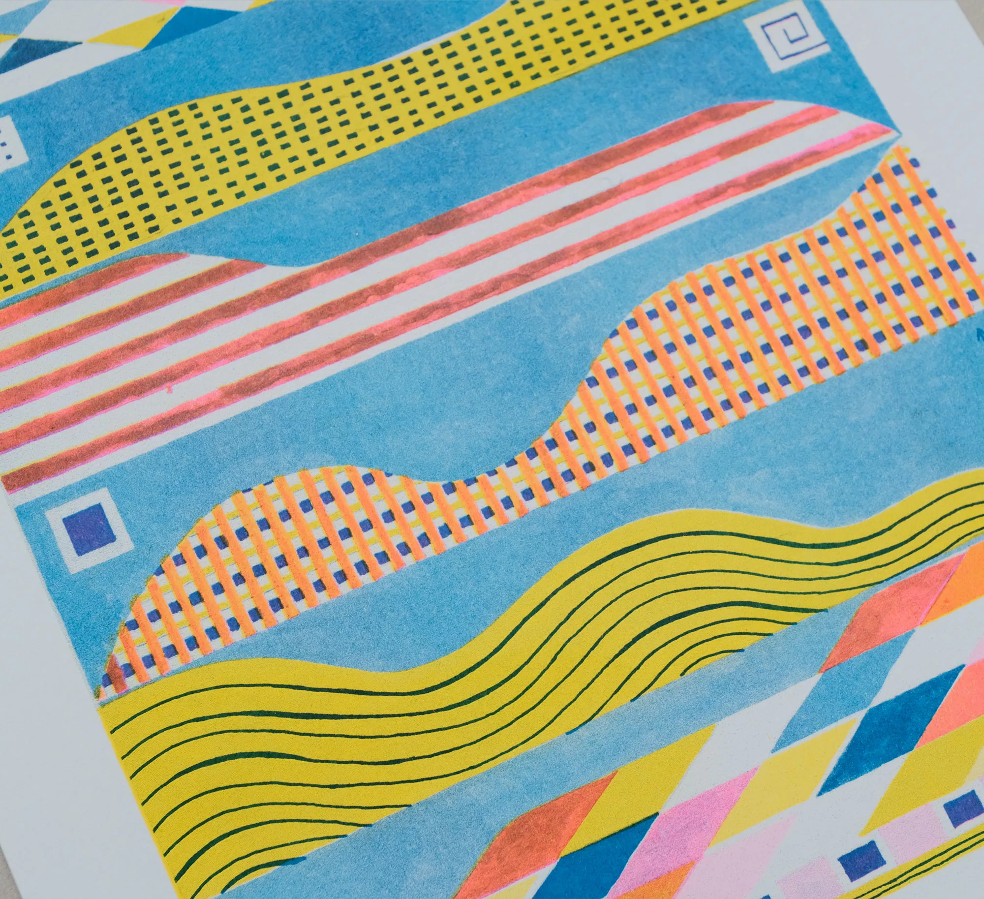 Memory of Flight risograph print