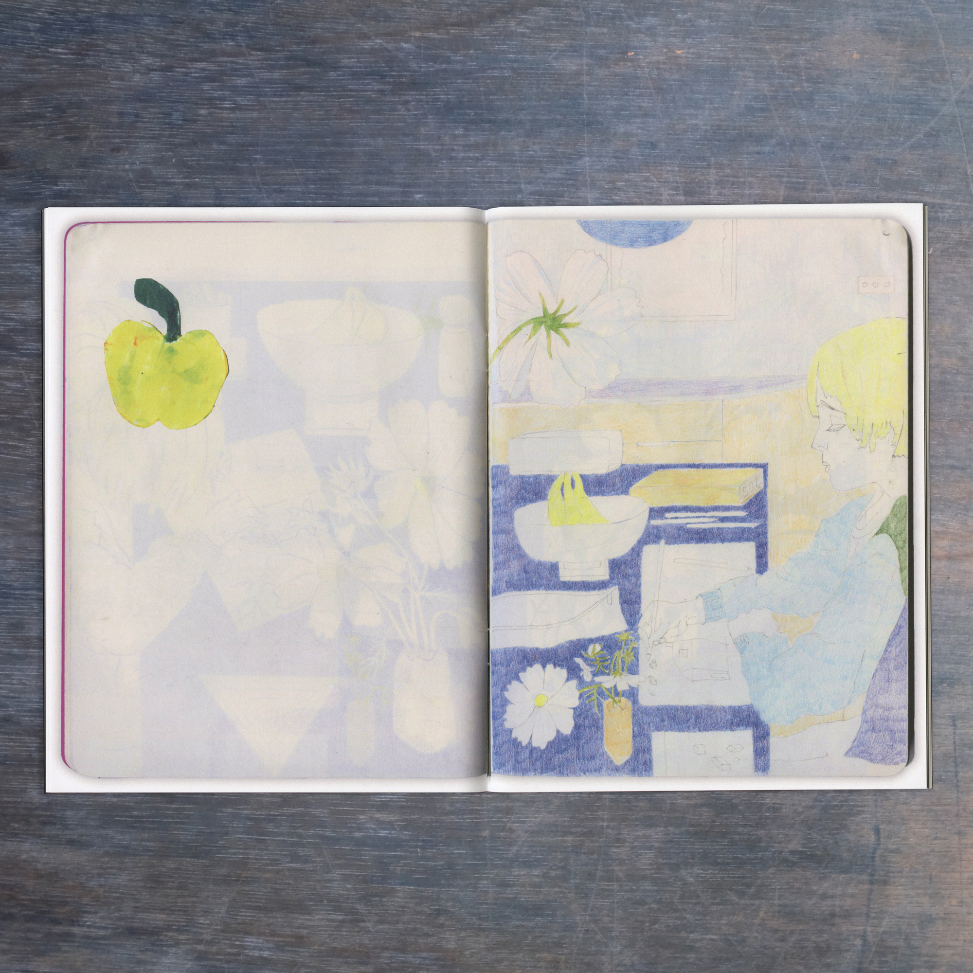At the Blue Table & Something Like Static (combined shipping)